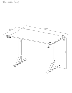 Escritorio Survival Ground Gaming de MDF