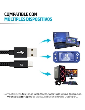 Cable USB C Redlemon a tipo USB C de 3 m
