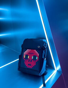 Mochila con pantalla Led casual Divoom impermeable unisex