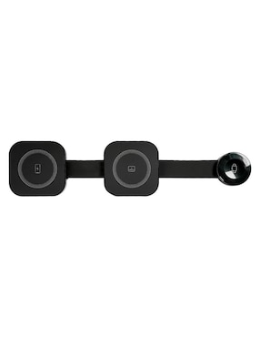Cargador inalámbrico Kelek de 15 W USB + USB tipo C Qi-3-B2