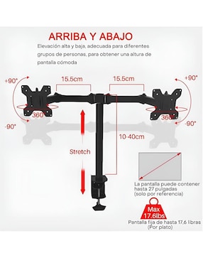 Soporte para monitor de escritorio Xtellar