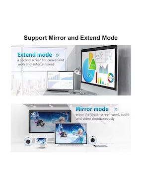 Cable displayport Xcase a tipo HDMI 4K de 25 cm