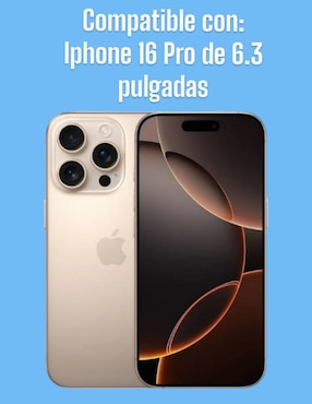 Mica para smartphone Teknet iPhone 16 Pro de cristal templado