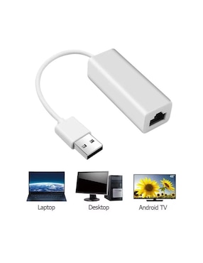 Adaptador de red ethernet Xcase USB 2.0 10/100 mbps