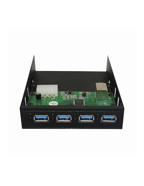 Hub Xcase interno para bahía de 3.5 pulgadas de 4 puertos USB