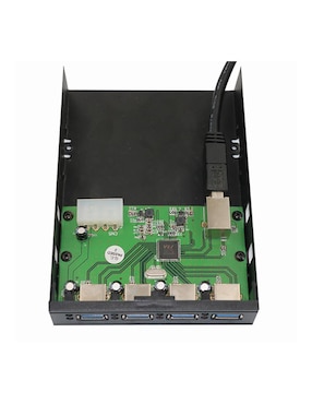 Hub Xcase interno para bahía de 3.5 pulgadas de 4 puertos USB