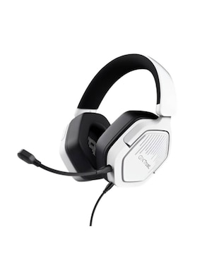 Audífonos gamer Trust alámbrica Carus gxt492w