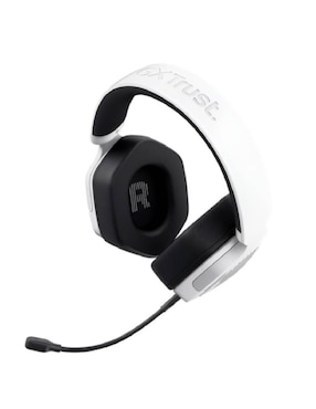 Audífonos gamer Trust alámbrica Carus gxt492w