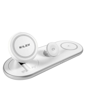 Cargador inalámbrico Kelek de 15 W USB + USB tipo C Q1-3-B1