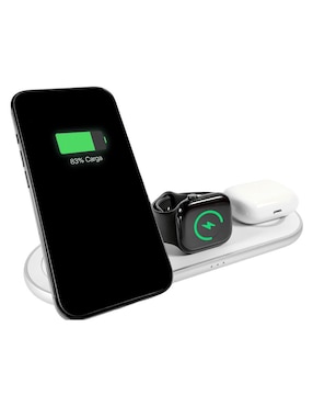 Cargador inalámbrico Kelek de 15 W USB + USB tipo C Q1-3-B1