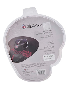 Mouse pad Nfl Pittsburgh Steelers con apoyo para muñeca con antideslizante