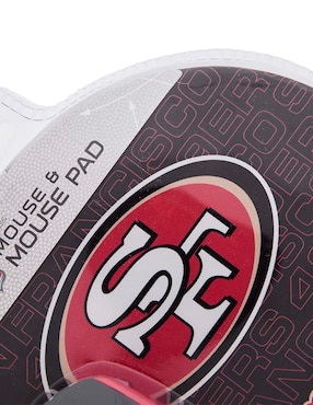 Mouse pad Nfl San Francisco 49ers con apoyo para muñeca con antideslizante