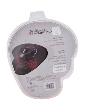 Mouse pad Nfl Green Bay Packers con apoyo para muñeca con antideslizante
