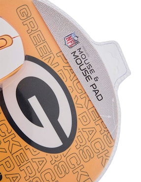 Mouse pad Nfl Green Bay Packers con apoyo para muñeca con antideslizante