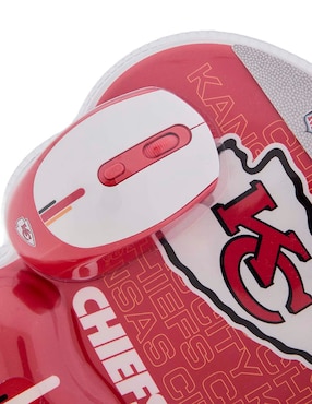 Mouse pad Nfl Kansas City Chiefs con apoyo para muñeca con antideslizante