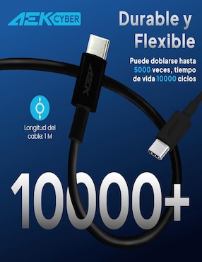 Cable USB C Aek Cyber de 1 m