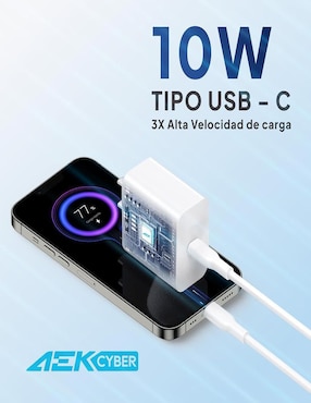 Cargador pared Aek Cyber de 10 w usb cga03