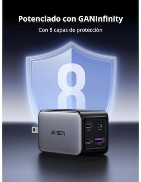Cargador pared Ugreen de 65 W USB + USB tipo C 35530