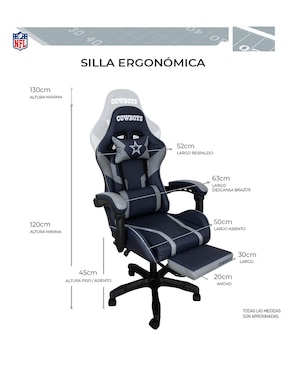Silla gamer Dallas Cowboys NFL