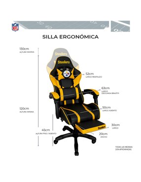 Silla gamer Pittsburgh Steelers NFL