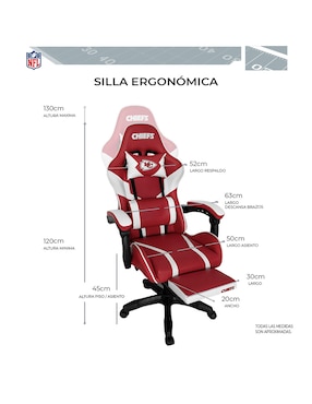 Silla gamer Kansas City Chiefs NFL