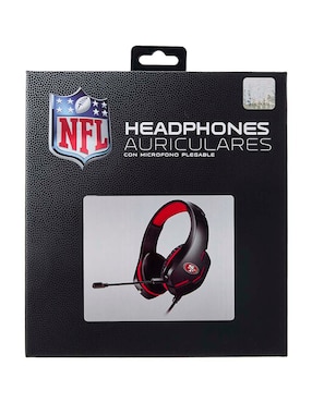 Audífonos gamer Nfl San Francisco 49ers alámbricos 324908