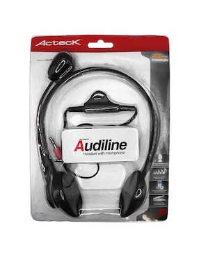 Audífonos de diadema Acteck Amu-am380 alámbricos