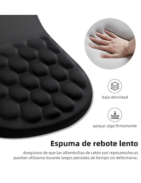 Mouse pad Xtellar antideslizante con apoyo para muñeca