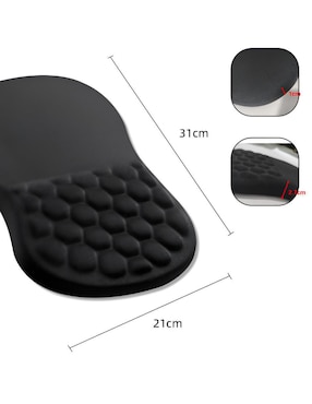 Mouse pad Xtellar antideslizante con apoyo para muñeca