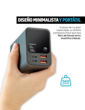 Batería portátil Redlemon 30000 mAh extra rápida