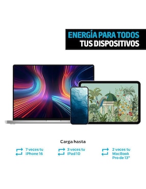 Batería portátil Redlemon 30000 mAh extra rápida