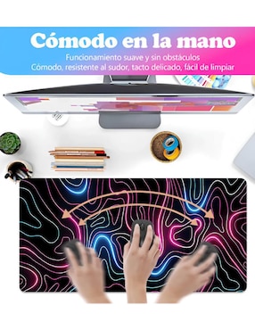 Mouse pad Xtellar con apoyo para muñeca antideslizante