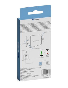 Cargador pared D-Bugg de 35 w USB + USB Tipo C