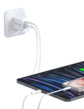 Cargador pared D-Bugg de 35 w USB Tipo A + USB Tipo C