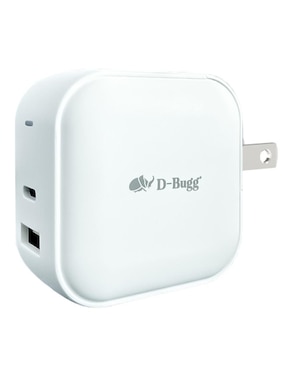 Cargador pared D-Bugg de 65 w USB Tipo A + USB Tipo C