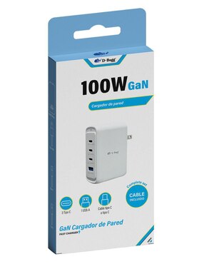 Cargador pared D-Bugg de 100 w USB Tipo A + USB Tipo C