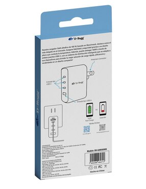 Cargador pared D-Bugg de 100 w USB Tipo A + USB Tipo C