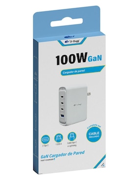 Cargador pared D-Bugg de 100 w USB Tipo A + USB Tipo C