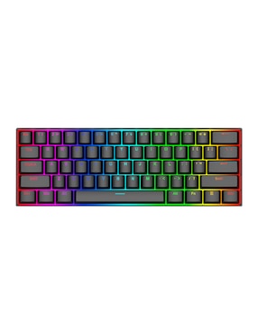 Teclado gamer USB-C Qwerty latino américa con interruptor optomecánico Redragon Dragonborn K630RGB-SP