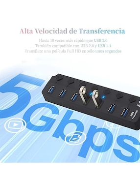 Hub Xtellar XTLLAR6181 de 7 contactos