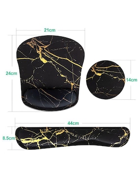 Mouse pad Xtellar con antideslizante y con apoyo para muñeca