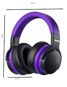 Audífonos Over-Ear Belug audífonos inalámbricos con conexión mixta alámbricos/ inalámbricos