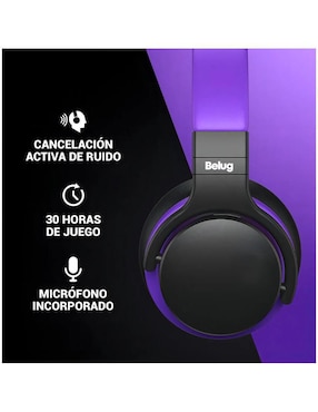 Audífonos Over-Ear Belug audífonos inalámbricos con conexión mixta alámbricos/ inalámbricos