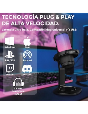 Micrófono gaming alámbrico Zonar Connect