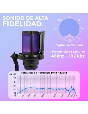 Micrófono gaming alámbrico Zonar Connect
