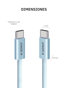 Cable USB Anker Tipo C de 1 m