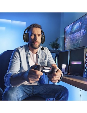 Audífonos gamer Over-Ear Basher BASH-4204 alámbrico