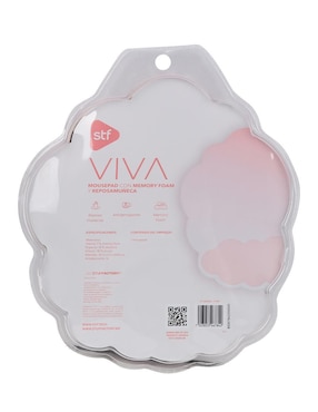 Mouse pad STF con apoyo para muñeca antideslizante