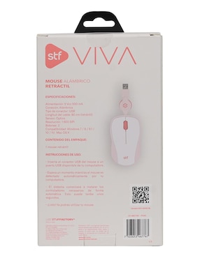 Mouse alámbrico STF Viva Retráctil ST-M67767