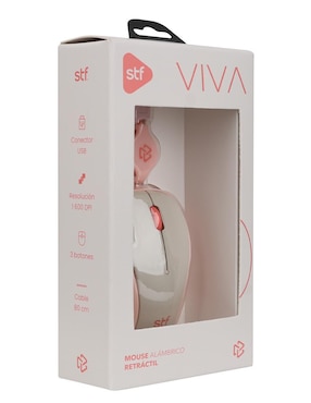 Mouse alámbrico STF Viva Retráctil ST-M67767
